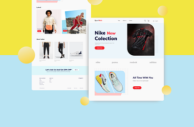 Sport E-Commerce adidas design ecommerce ecommerce design nike shoes shop shopping store ui ui design user interface userinterface web web design website