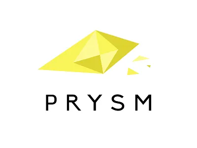 PRYSM Concept Logo broken cool design edgy gaming icon logo mark minimal prism shatttered symbb symbol vector