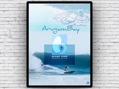 ArugamBay - Poster Design art direction artwork arugambay hotel poster design nishdlive sri lanka travel sri lankan beaches sri lankan hotel poster visit srilanka