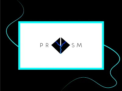Prysm logo concept 2 3d cyan design light lightning logo minimal powerful prism prismacolor sly snake vector