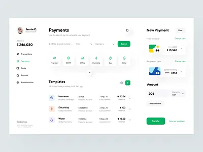 Bankomat: Payments app app design application banking design system finance fintech identity interface payment product design services template transaction transfer user interface visual identity web web design website