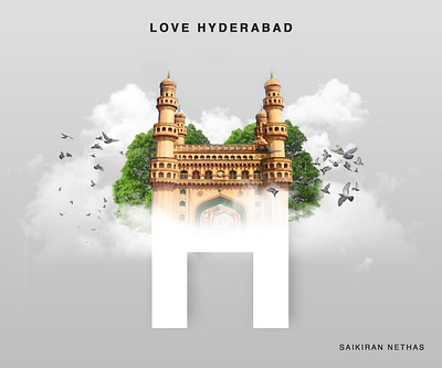 Charminar Hyderabad Double Exposure Design branding charminar double exposure dribbble editing graphic design hyderabad icon illustration india logo minimal saikiran053 typography ui ux design vector