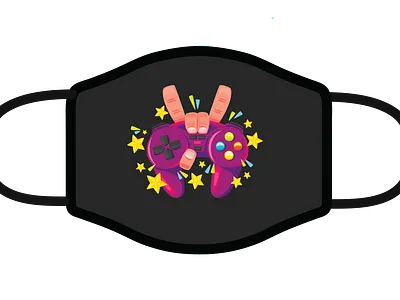 facemask covid 19 design logo