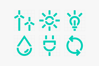 Ignitis icons elements energy grid icon icons identitydesign sustainable uxui