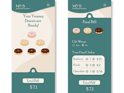 M&B : MAKING&BAKING APP UI DESIGN. appdesign uidesign