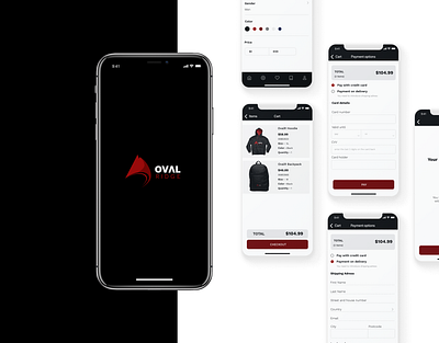 Oval Ridge app ecommerce mobile app ui ui ux ux