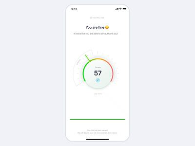 Lime — Drunk Test animation app ar clean design minimal mobile scooter sobriety test ui ux vr