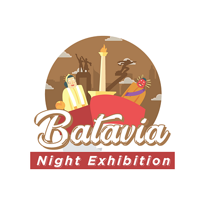 Batavia Night Exhibition Logo adobe adobe illustrator branding design flat indonesia jakarta logo logo design logotype smkn 48 jakarta vector