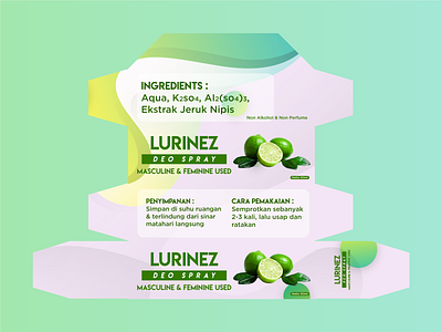 Lurinez: Deo Spray (Packaging Design) adobe adobe illustrator branding design flat indonesia jakarta logo packaging packaging design smkn 48 jakarta spray vector