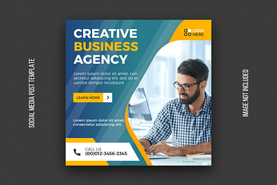 Digital agency social media post template abstract branding brochure business business banner business flyer corporate design flyer instagram leaflet post psd tempalte