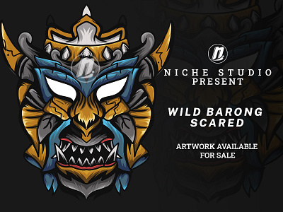 Wild barong scared apparel apparel design clothing design geometric head graphic head illustration mascot mask mecha mechanical modern ornament poster power robot sticker t shirt vector