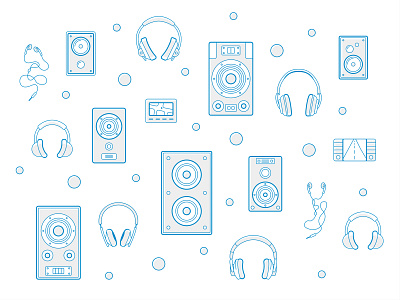 Emovation Custom Icons agency audio audio icons headphone headphone icon headset icon hi fi icon set icons outline outline icon sound speaker icon startup stereo