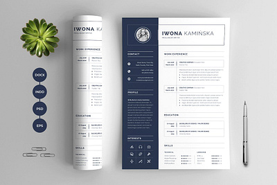 Word Resume Cover Letter art clean design education graphic job lettering minimal new office photoshop quarantine resume clean resume cv resume design resume template template visual design