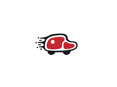 Steak Meat Delivery Logo beef branding butcher cars chef cooking delivery delivery service design for sale fresh halal illustration logistics logo logomark logos meat restaurant steak