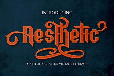 Aesthetic Vintage Font digitalart font retrofont typography vintagefont