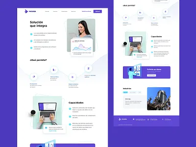 Landing Page Analytic Framework analytics branding financial app financial dashboard home illustration landing mask people rounded slidershow statistics userinterface