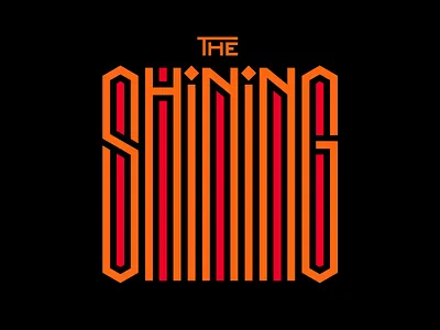 The Shining design faelpt instagram lettering letters stanley kubrick the shining title design type typedesign typography