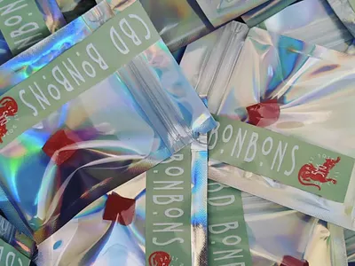 CBD Bonbons package design branding cbd cbd branding cbd label cbd logo cbd packaging design logo package design