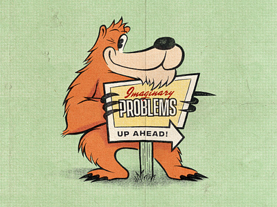 Imaginary Problems Up Ahead design digitalart drawing graphicdesign halftone illustration illustrator photoshop procreate retro textures true grit texture supply typography vintage