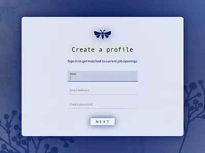 Job matching website design interface material ui moth nocturnal ui ui design uidesign web design website