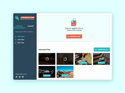 Project Redo #9 - compresspng.com clean compress design file file upload simple ui upload