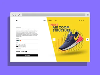Nike Store Rebrand branding ui uidesign webdesign