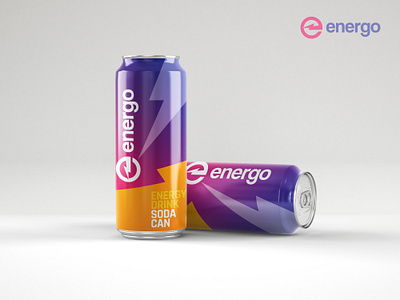 Energo Logo adobe illustrator bolt bolt logo brand identity branding energy energy drink energy logo gradient logo vector