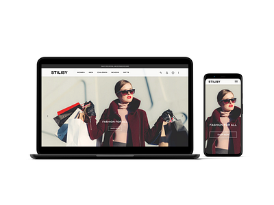 STILISY - Fashion Website Project branding design fashion fashion brand flat design interface minimal responsive design responsive web design style ui user friendly ux website