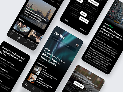 News Reader — Mobile App app app design article article page detail page mobile news app news articles news portal newsfeed ui ux