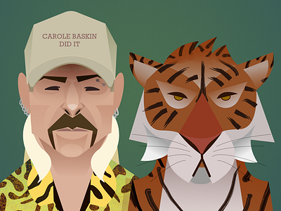 Tiger King gradients minimal patterns tiger tiger king