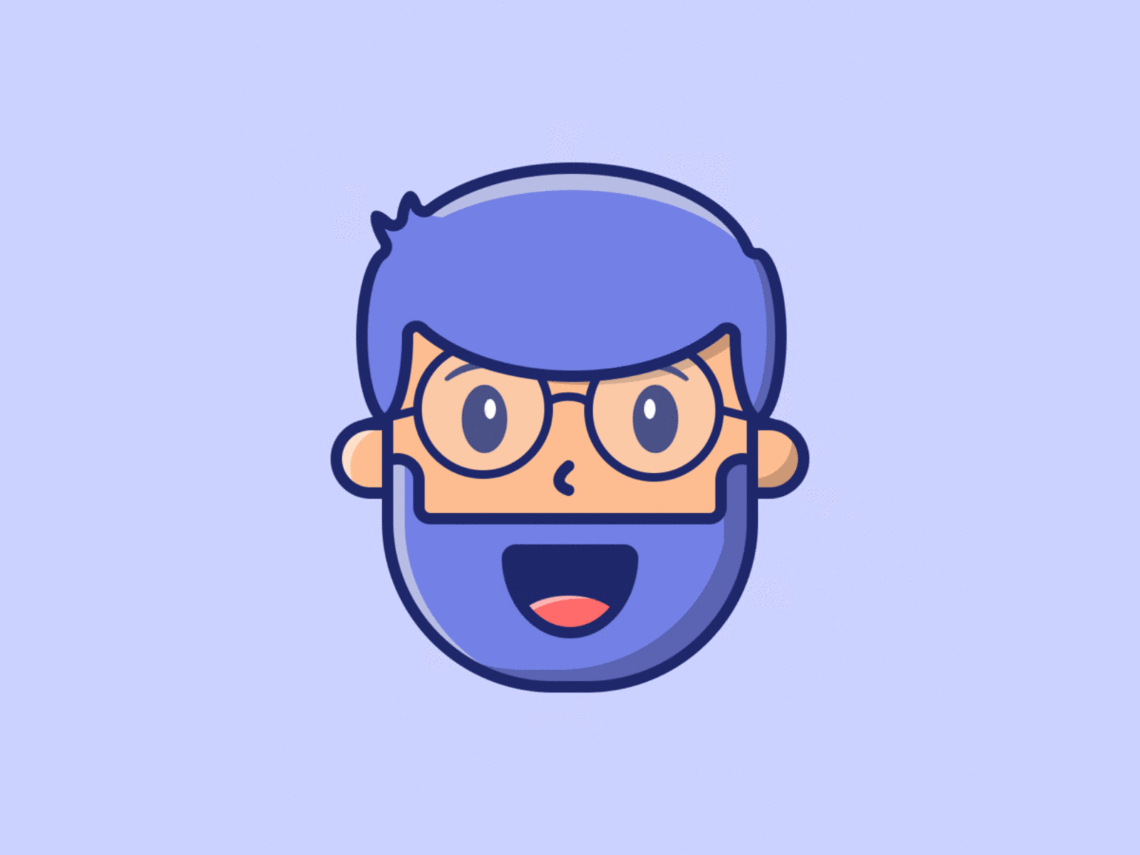 Expressions design expression face happy illustration poker face sad wink