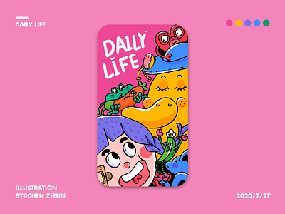 DAILY LIFE branding design illustration