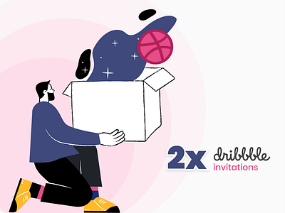 Dribbble Invitations ✌️ debut design dribbble invitation dribbble invite illustration invite invites invites giveaway ticket welcome