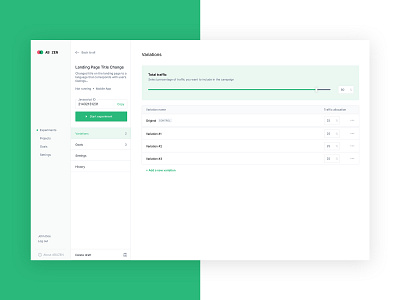 AB Zen - Variations ab app clean design interface mobile responsive ui ux web web design