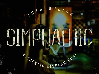 Simphathic Authentic Font Preview abc alphabet authentic font design font font artwrok font design font design preview font designer letter lettering preview design retro style style text type type design type designer typography vintage font