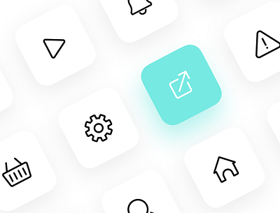 Icons set, light and dark app branding design flat icon ios ui ux vector