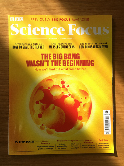 BBC Science Focus Cover bigbang cover cover art cover design editorial illustraion illustration other peter space