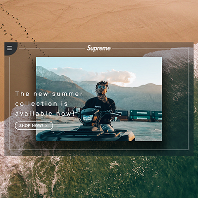 Supreme - Web Design design fashion supreme ui ux web webdesign website