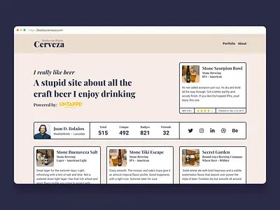 Barba con Bigote: Cerveza ui ui design website website design