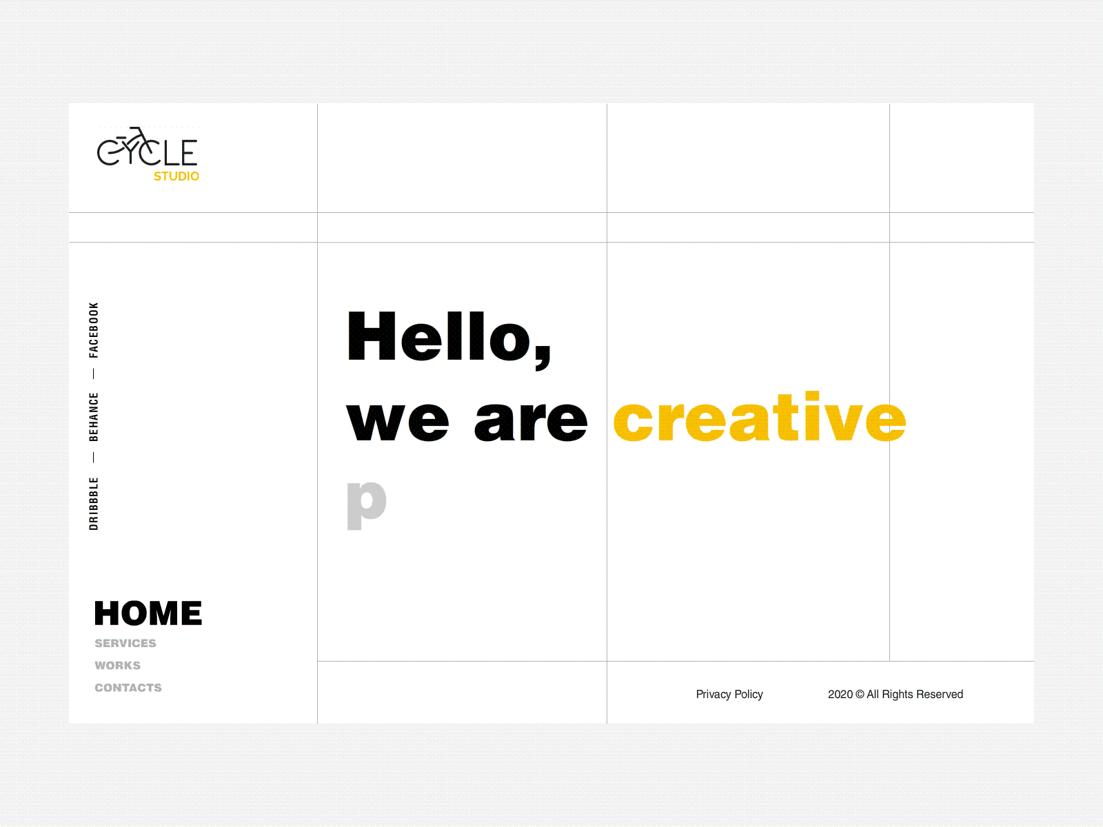 Cycle Studio | Web UI | User interaction adobe xd interactive landing page ui ui ux ui design uiux user experience user interaction ux ux design web animation web design web interface web ui website