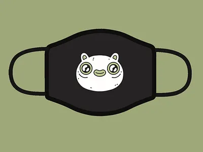 Doodle mask animal art cartoon character creature cute design drawing face mask illustration krita