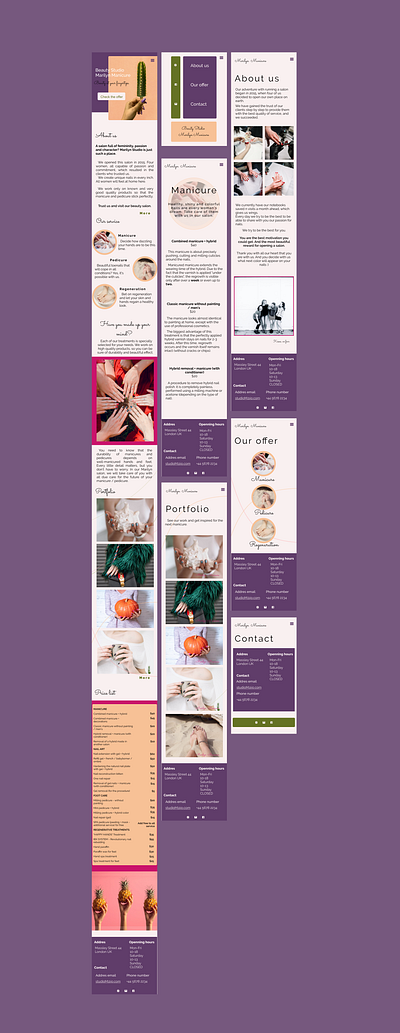 #005Site design with services colors design interesting minimal new purple typography ui web website