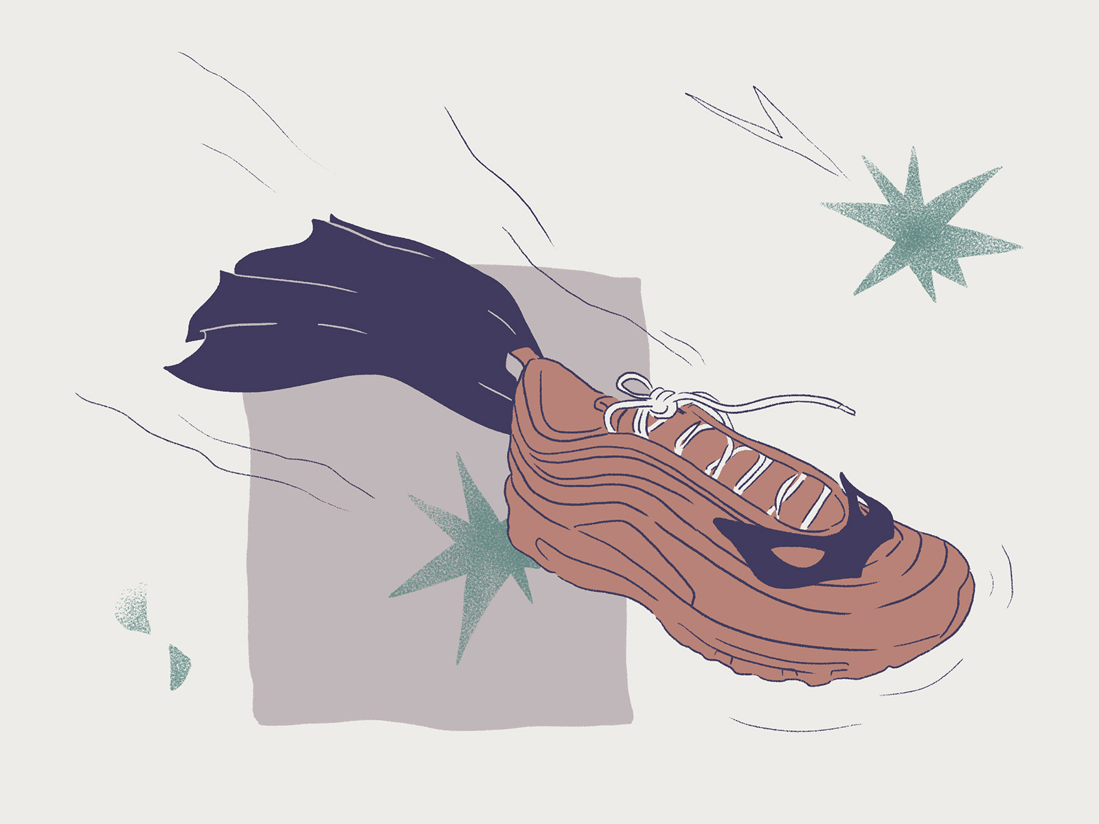 nike air max 97 drawing