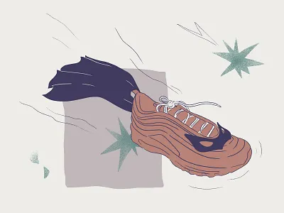 Superhero design digital drawing editorial illustration illustration nike air max 97 resale sneaker illustration sneakers superhero wacom intuos