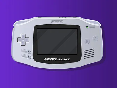 Gamboy Advance 90s digital digital illustration gameboy gba illustrator nintendo videogame