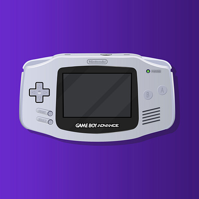 Gamboy Advance 90s digital digital illustration gameboy gba illustrator nintendo videogame