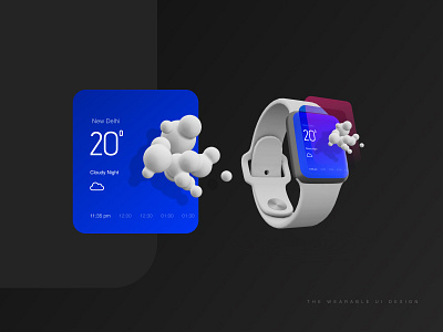 Wearable UI design app branding creative illustration mobile app ui design ux wearables