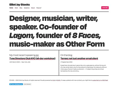 New personal site on the way...