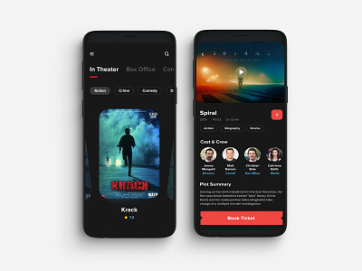 Movie app dark bookmyshow dark design dribbble figma mobile movie shrutiuiux ui uidesign uiux