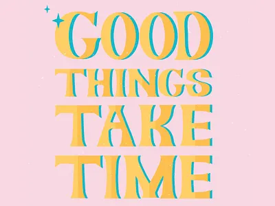 Good Things design flat illustration illustrator lettering logo minimal type typography vector